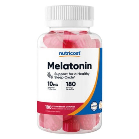 Nutricost, Melatonin Gummies, 10 Mg, 180 Count Nutricost