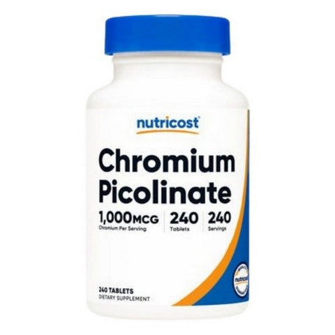 Nutricost, Chromium Picolinate Tablets, 1000 Mcg, 240 Count Nutricost