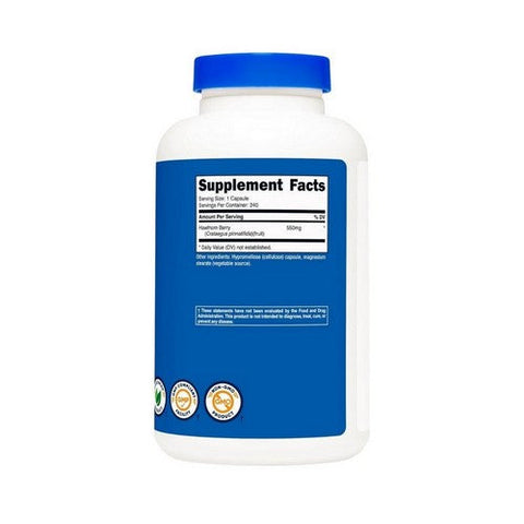 Nutricost, Hawthorn Berry, 550 Mg, 240 Caps Nutricost