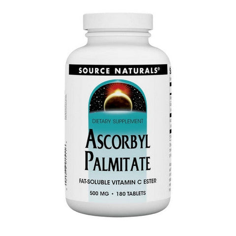 Source Naturals, Ascorbyl Palmitate, 500 Mg, 180 Tabs Source Naturals