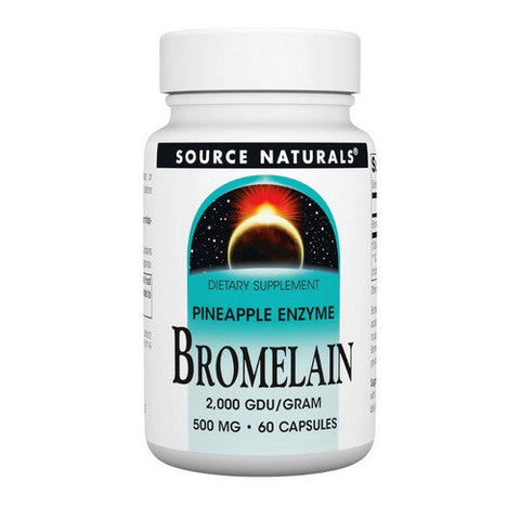 Source Naturals, Bromelain 2000 GDU, 500 MG, 60 Caps Source Naturals