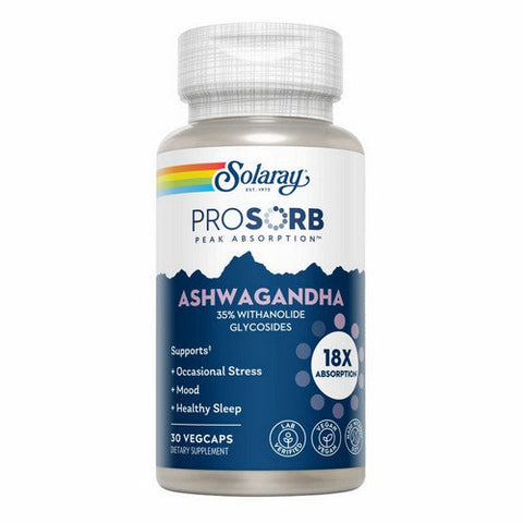Solaray, ProSorb Prosorb Ashwagandha, 30 Count Solaray