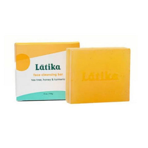 Latika Soap, Facial Bar Soap Tea Tree Honey And Turmeric, 4 Oz Latika Soap
