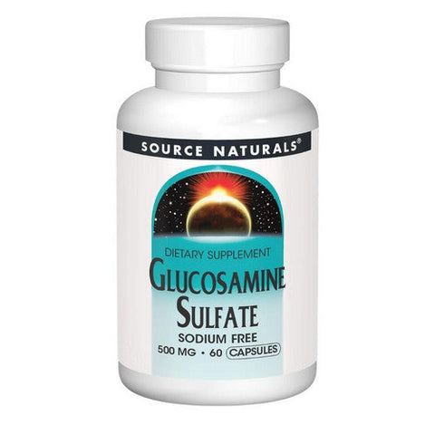 Source Naturals, Glucosamine Sulfate Sodium Free, 500 Mg, 60 Tabs Source Naturals