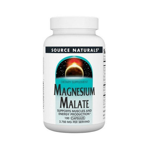Source Naturals, Magnesium Malate, 100 Caps Source Naturals