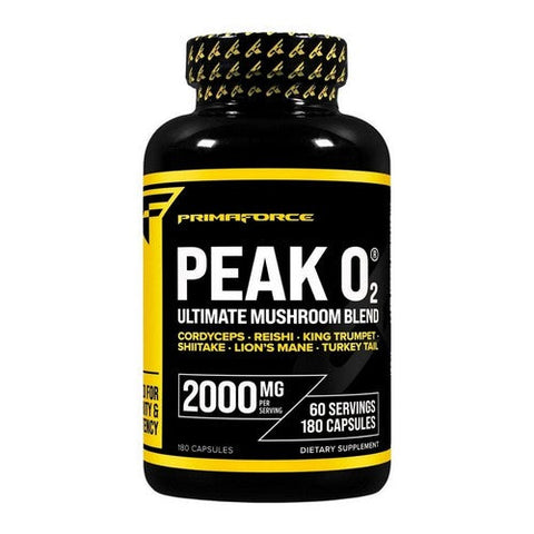 Primaforce, Peak O2 Ultimate Mushroom Blend, 2000 Mg, 180 Caps Primaforce