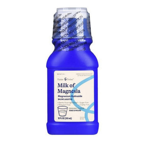 Foster And Thrive, Milk Of Magnesia Original, 12 Oz Foster And Thrive