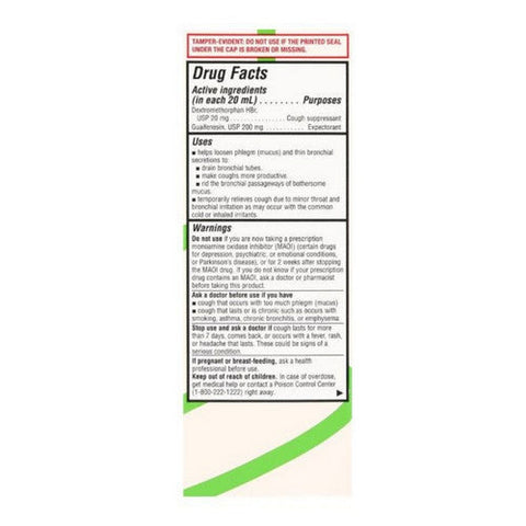 Foster And Thrive, Adult Tussin Dm Dextromethorphan Hbr Guaifenesin Liquid, 8 Oz Foster And Thrive