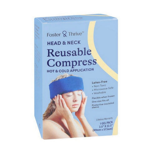 Foster And Thrive, Head & Neck Reusable Compress, 1 Count Foster And Thrive