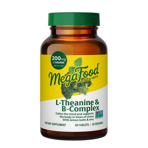 MegaFood, L-Theanine And Vitamin B Complex, 60 Count MegaFood