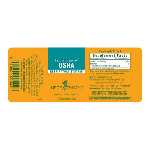 Herb Pharm, Osha Extract, 1 Oz Herb Pharm