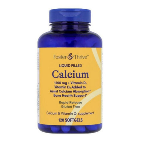 Calcium Plus Vitamin D3 Softgels 120 Count by Foster And Thrive