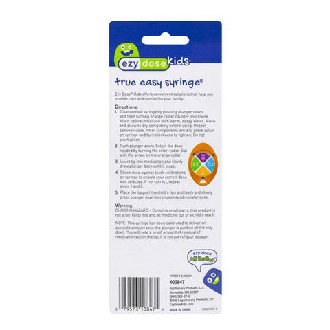 Ezy Dose, Kids True Easy Syringe, 1 Count Ezy Dose