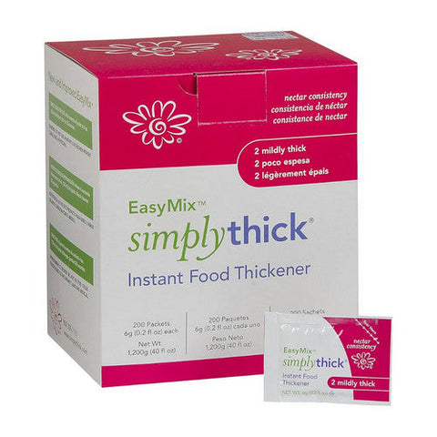 Simplythick, Easy Mix Instant Food Thickener, 200 Count Simplythick