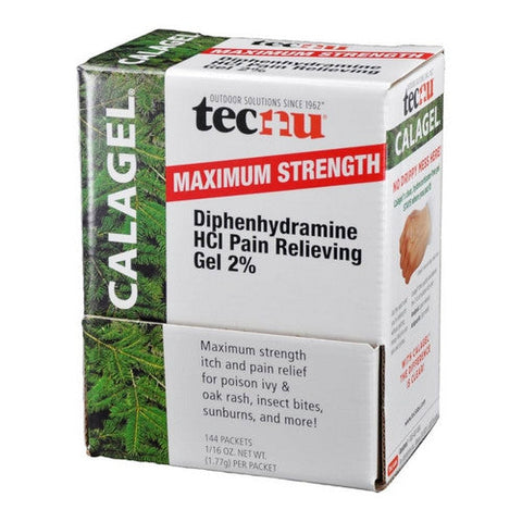 Calagel, Tecnu Anti-Itch Gel Maximum Strength, 144 Packets Calagel