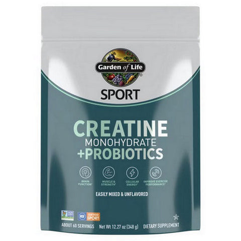 Garden of Life, Sport Creatine Plus Probiotics Powder, 12.27 Oz Garden of Life