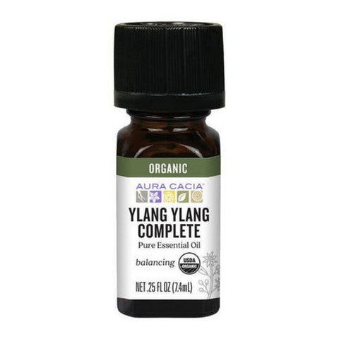 Aura Cacia, Aura Cacia Organic Ylang Ylang Complete Essential Oil, 0.25 Oz Aura Cacia