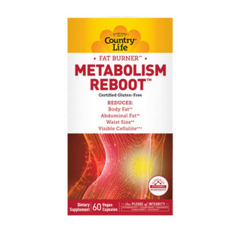 Country Life, Fat Burner Metabolism Reboot, 60 Veg Caps Country Life