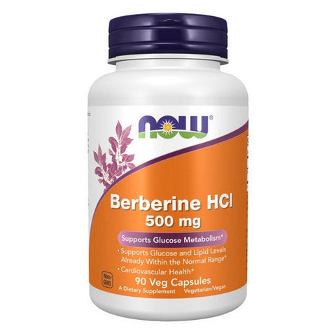 Now Foods, Berberine HCl, 500 mg, 90 Veg Capsules Now Foods