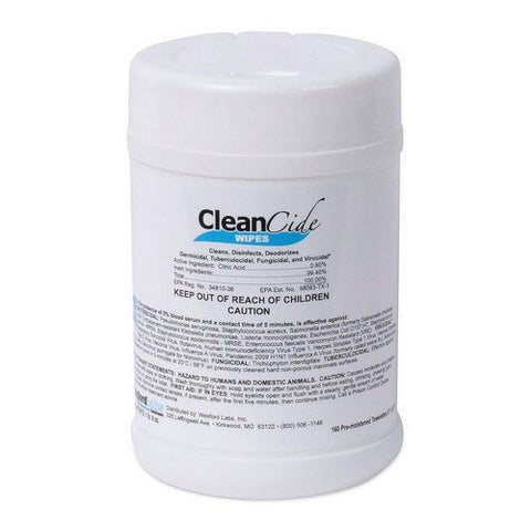 Cleancide, Disinfectant Wipes, 160 Count Cleancide