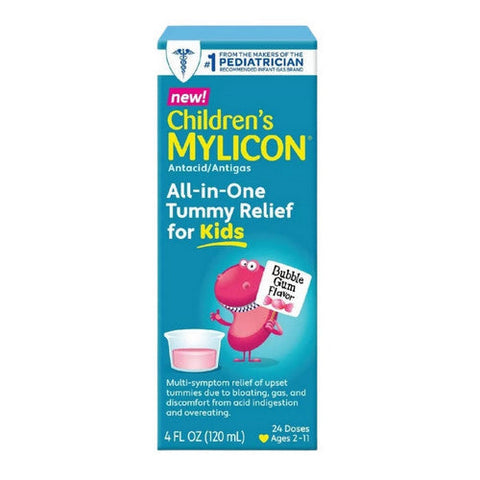Mylicon, Children'S All-In-One Tummy Relief Liquid Bubble Gum, 4 Oz Mylicon