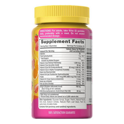Sundance, Prenatal Multi + DHA Gummies Natural Fruit Flavor, 60 Count Sundance