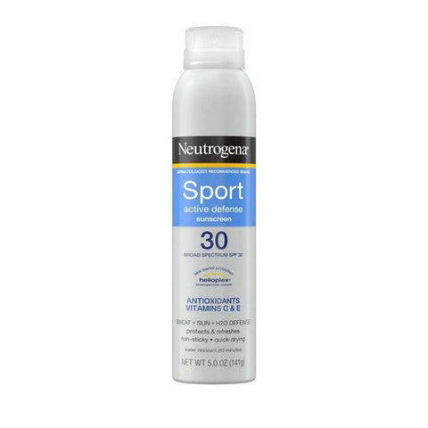 Neutrogena, Sport Active Defense SPF 30 Sun Screen Spray, 5 Oz Neutrogena