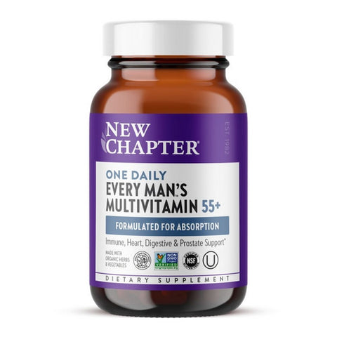 New Chapter, One Daily Every Man's Multivitamin 55 Plus, 1000 Mg, 60 Tabs New Chapter