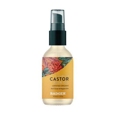 Badger Balm, Castor Hair Oil, 2 Oz Badger Balm