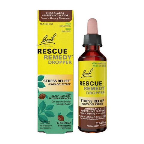 Bach, Rescue Remedy Chocolate Peppermint Non-Alcohol, 0.7 Oz Bach