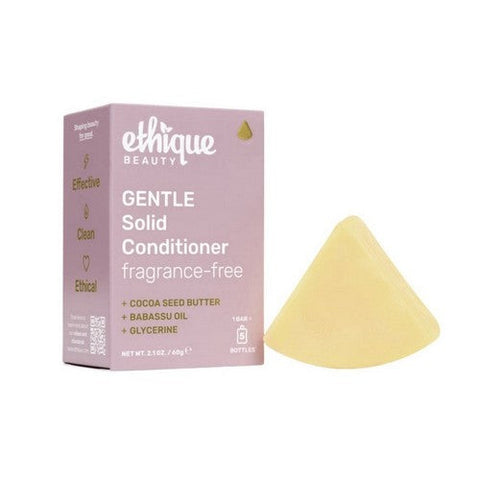 Ethique, Gentle Solid Conditioner Fragrance Free, 2.1 Oz Ethique