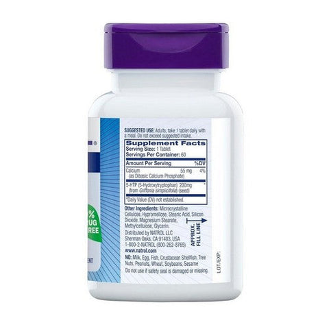 Natrol, Mood Plus Stress 5-HTP Time Release, 200 Mg, 60 Tabs Natrol