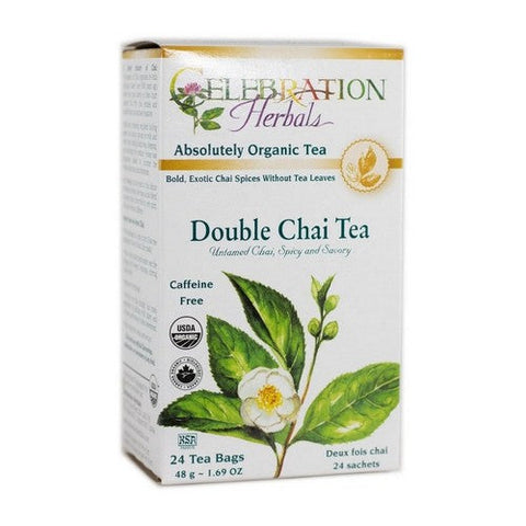 Celebration Herbals, Organic Double Chai Tea, 24 Bags Celebration Herbals
