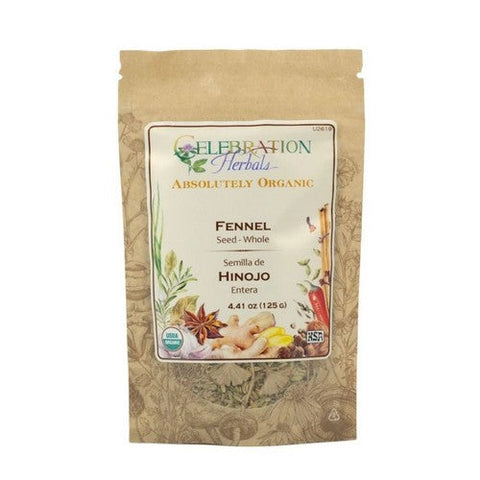 Celebration Herbals, Organic Fennel Seed Whole, 16 Oz Celebration Herbals