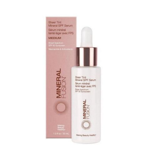 Mineral Fusion, Medium Sheer Tint Mineral SPF 50 Serum, 1 Oz Mineral Fusion