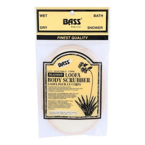 Bass Brushes, Natural Loofah Bath And Body Hand Pad, 1 Count Bass Brushes