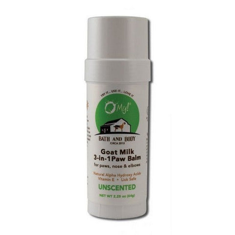 Goat Milk Dog Paw Balm Unscented 2.25 Oz by O MY!