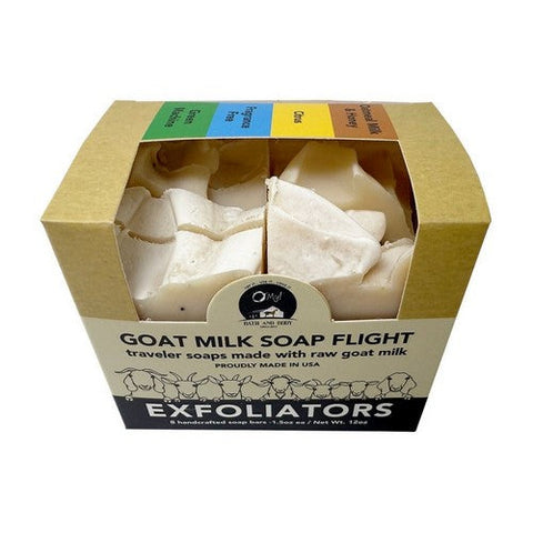 O MY!, Goat Milk Traveler Soap Flight Box Exfoliators, 8 Oz O MY!