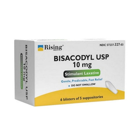 Rising Pharmaceuticals, Bisacodyl Stimulant Laxative Usp, 10 Mg, 30 Count Rising Pharmaceuticals