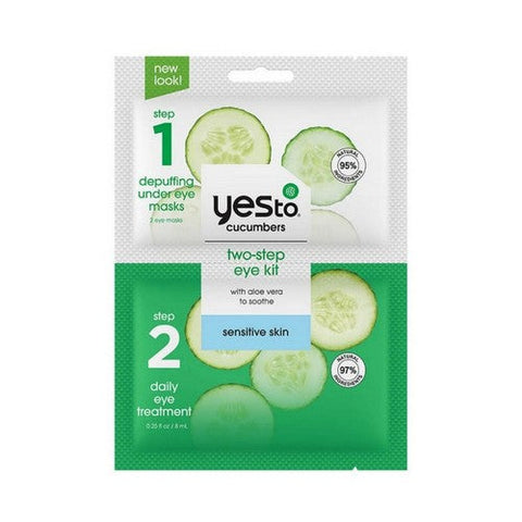 Yes To, Cucumbers 2-Step Eye Kit, 2-Step Eye Kit Cucumbers, 1 Count Yes To