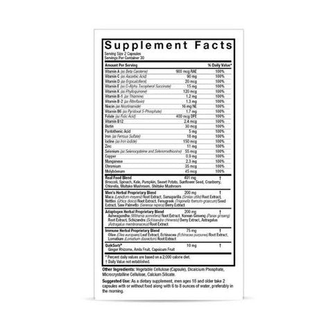 Nature's Answer, Men's 100 Real Food Multi-Vitamin, 60 Veg Caps Nature's Answer