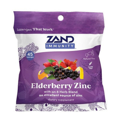 Zand, Elderberry Zinc Lozenges, 45 Count Zand