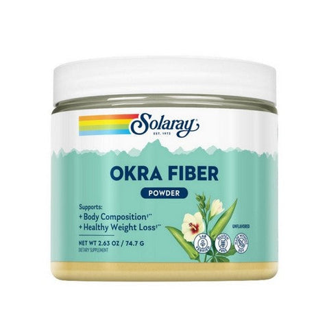 Solaray, Okra Fiber Powder, 2.6 Oz Solaray