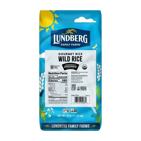 Lundberg, Organic Wild Rice, 25 Lbs Lundberg