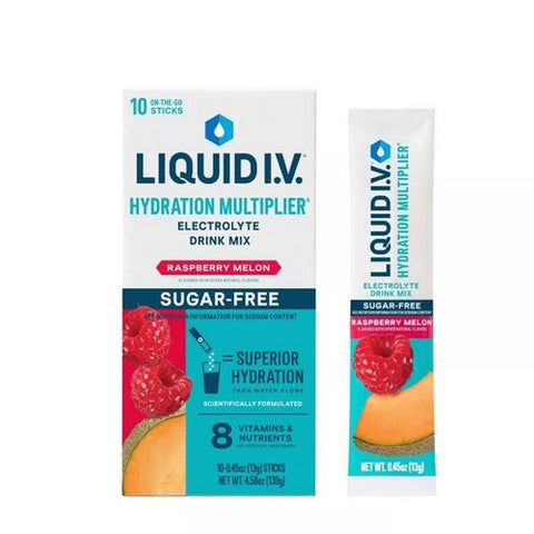 Liquid I.V, Sugar Free Hydration Multiplier Melon Raspberry, 4.58 Oz
