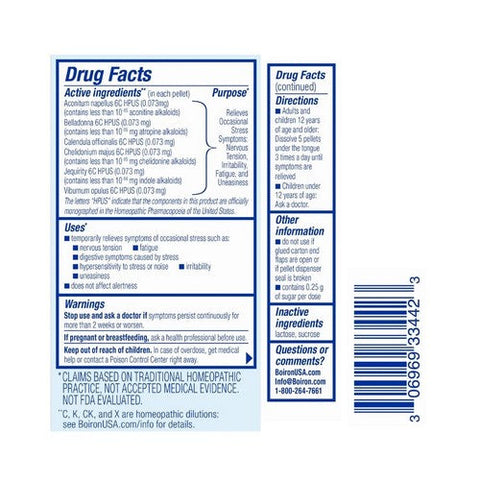 Boiron, StressCalm On the Go Multi-Symptom Stress Relief, 160 Count Boiron
