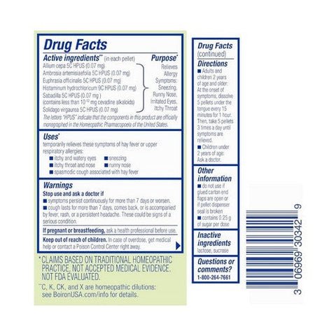 Boiron, AllergyCalm On the Go Multi-Symptom Cold Relief, 160 Count Boiron