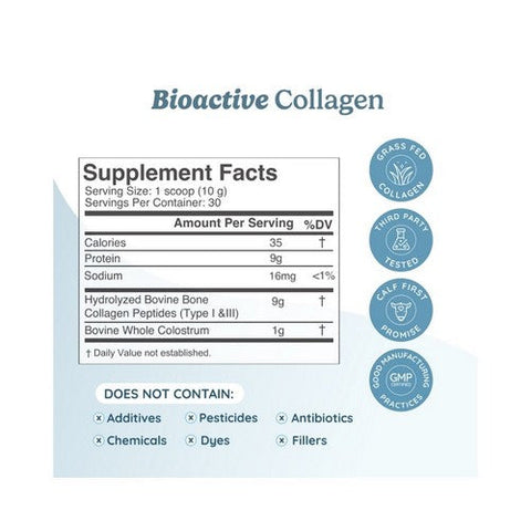 WonderCow, BioActive Collagen Peptides Powder, 10.58 Oz WonderCow