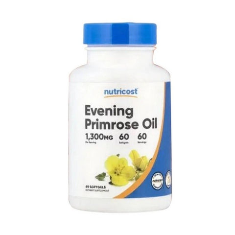 Nutricost, Evening Primrose Oil, 1,300 Mg, 60 Softgels Nutricost