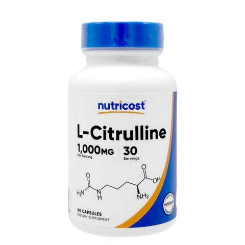 Nutricost, L-Citrulline, 1000 Mg, 60 Caps Nutricost